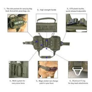 EXCELLENT ELITE SPANKER Perro Pack Hound Dog Saddle Bag_4