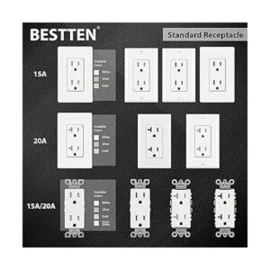BESTTEN Paquete de 20 salidas de pared decoradoras de 15_3