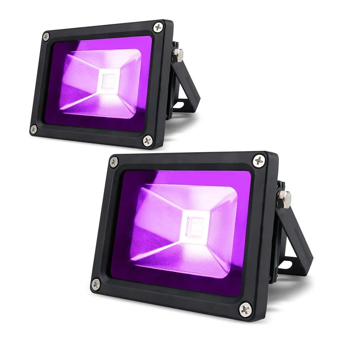 LANFU Paquete de 2 luces LED negras de 10 W para neón_1