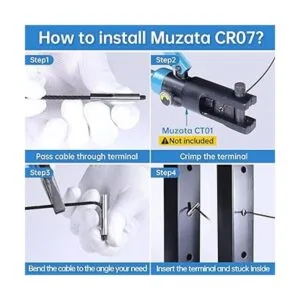 Muzata Paquete de 20 unidades de barandillas de cables_4