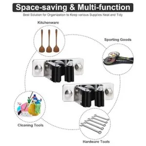 Favbal Soporte para escoba para trapeador 2 piezas de_4