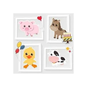 Blulu Decoraciones y suministros de fiesta de animales de_4