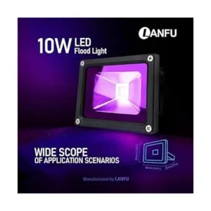LANFU Paquete de 2 luces LED negras de 10 W para neón_3
