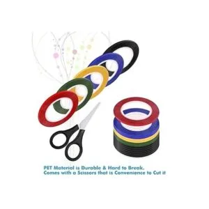 Cridoz 15 rollos de cinta de pizarra blanca de 18 cinta_4