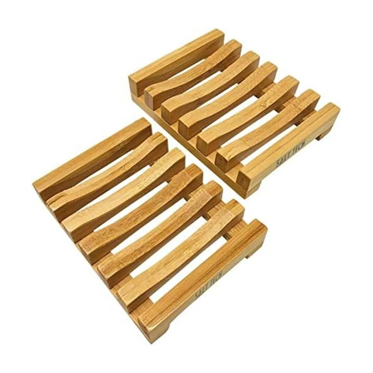 Salt Tech Jabonera de bambú bandeja de jabón jabonera