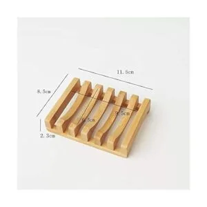 Salt Tech Jabonera de bambú bandeja de jabón jabonera