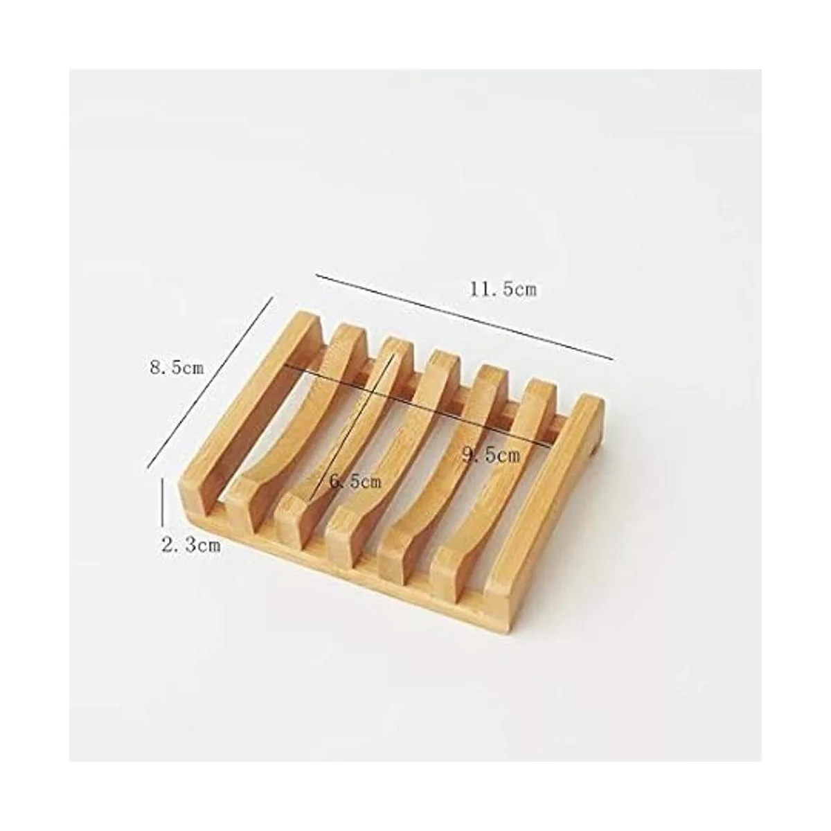 Salt Tech Jabonera de bambú bandeja de jabón jabonera