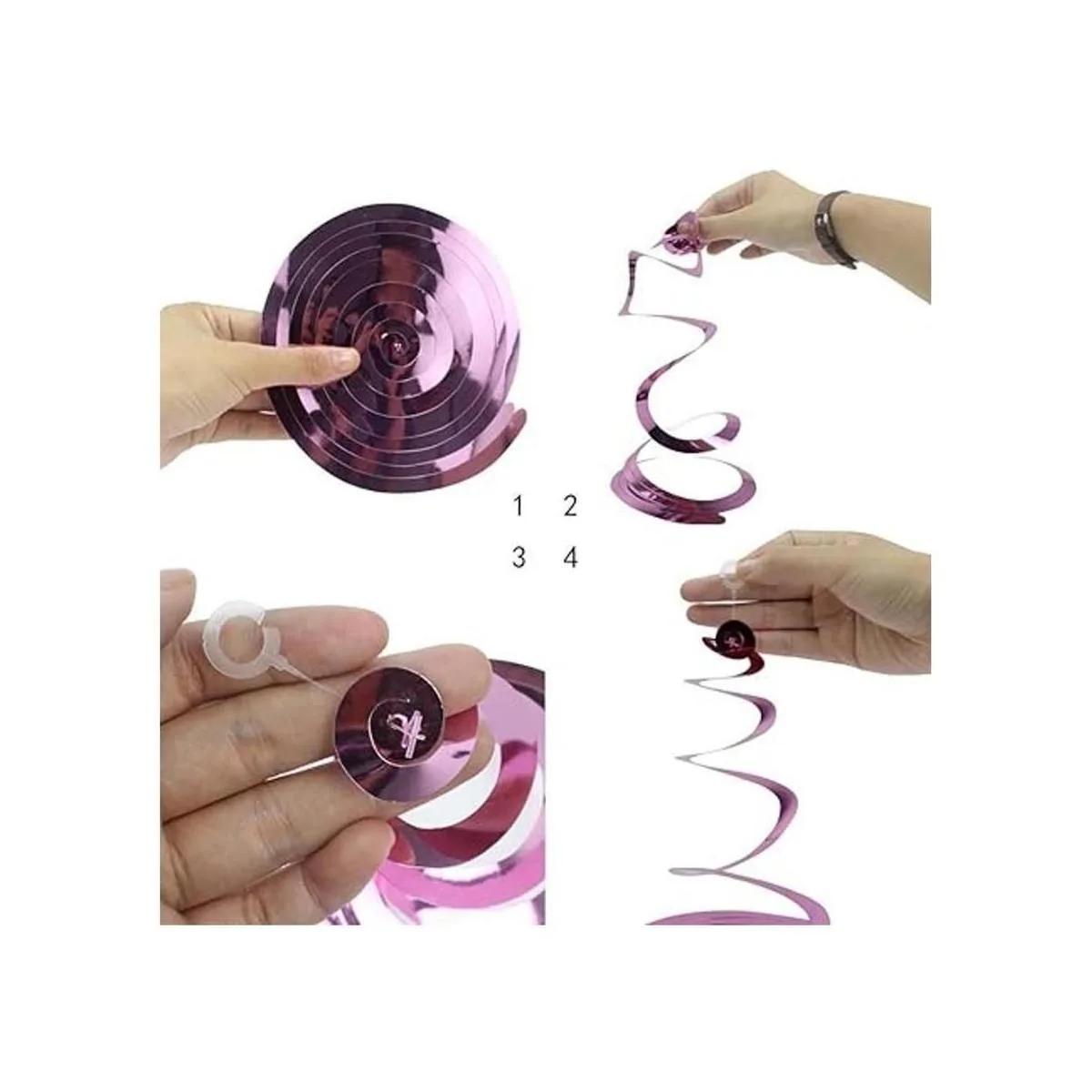 AimtoHome Decoraciones de remolinos de estrella de arco_3