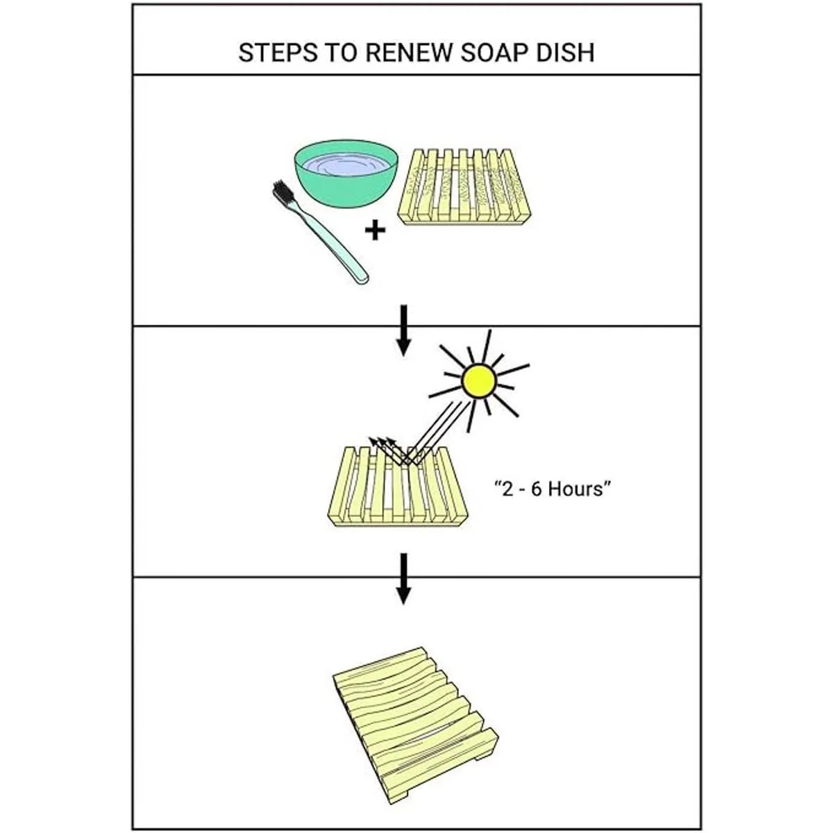 Salt Tech Jabonera de bambú bandeja de jabón jabonera