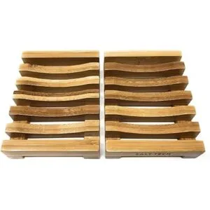 Salt Tech Jabonera de bambú bandeja de jabón jabonera