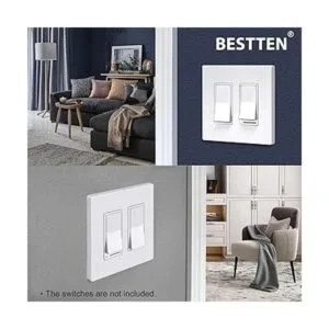 BESTTEN Paquete de 10 platos de pared sin tornillos de 2_2