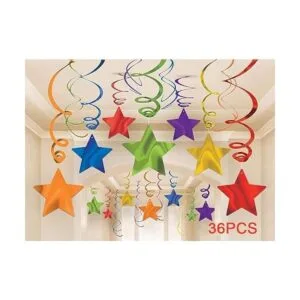 AimtoHome Decoraciones de remolinos de estrella de arco_4