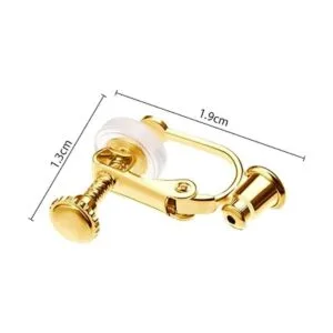 18 piezas de aretes de clip con componentes convertidor