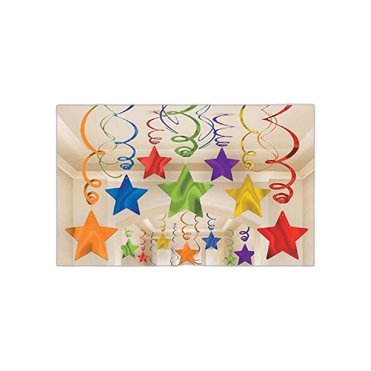 AimtoHome Decoraciones de remolinos de estrella de arco_1