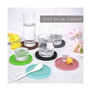 ME.FAN Posavasos de silicona paquete de 6 posavasos_4