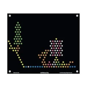 IllumiPeg Plantillas de repuesto navideñas para Basic Fun