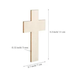 36 piezas de recortes de madera en blanco piezas de