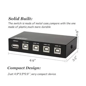 4 puertos USB 2.0 interruptor de uso compartido manual 1_4
