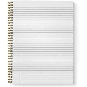 Cuaderno de tapa blanda con diseño de flores clásicas de_4