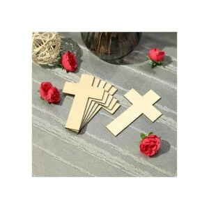 36 piezas de recortes de madera en blanco piezas de