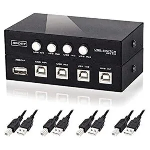 4 puertos USB 2.0 interruptor de uso compartido manual 1_1