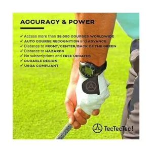 TecTecTec ULTG Reloj GPS de golf elegante ligero y_5