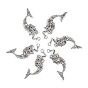 Aimoye Anillos de ganchos para cortina de ducha de sirena