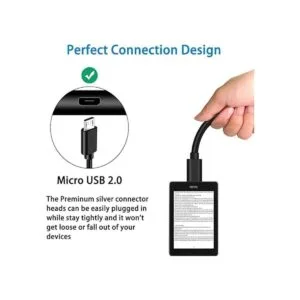 Cable micro USB extra largo de 9.8 ft para Kindle Fire HD_5