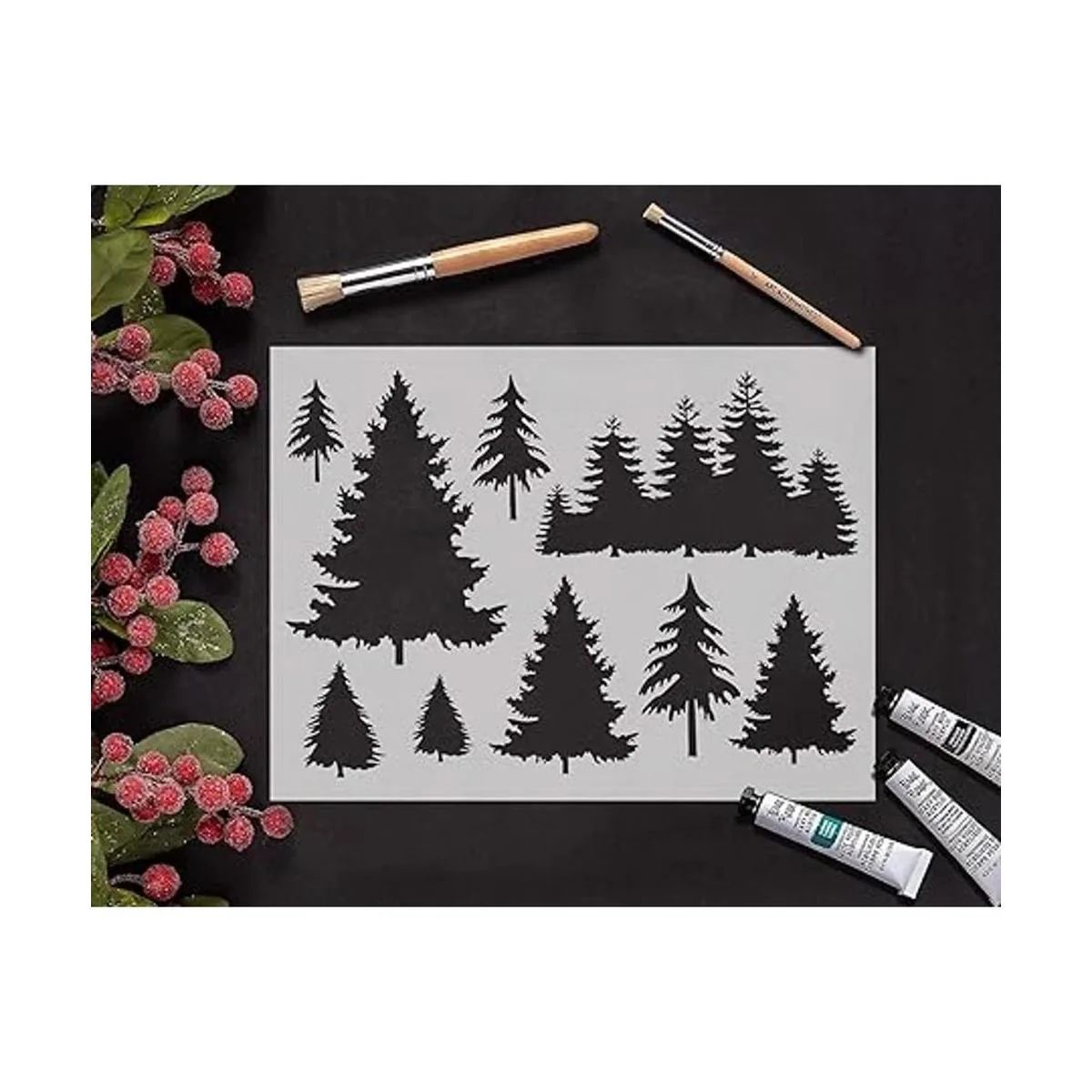 GSS Designs Plantilla de árbol grande 12 x 16 pulgadas_4