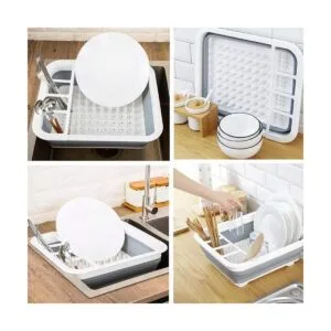 Escurridor de platos portátil para cocina cámper_5