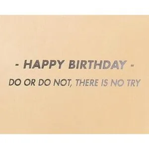 Papyrus Tarjeta de cumpleaños de Star Wars hacer o no_3