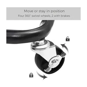 SONGMICS Carrito de metal de 3 niveles carrito de_3