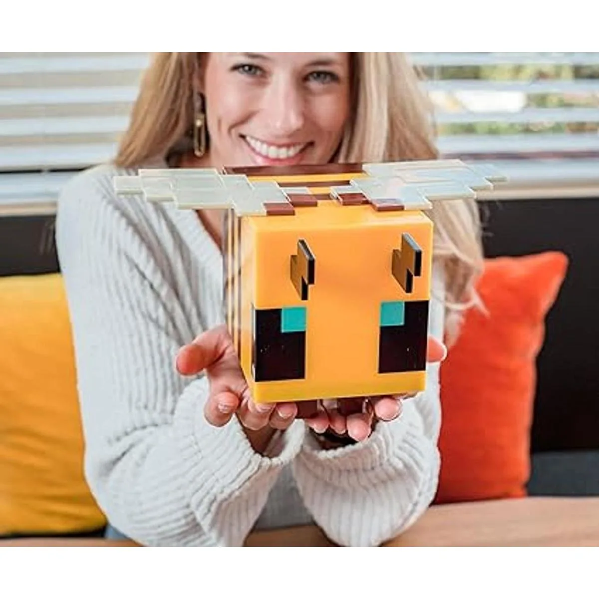 Minecraft Luz LED de estado de ánimo con figura de abeja