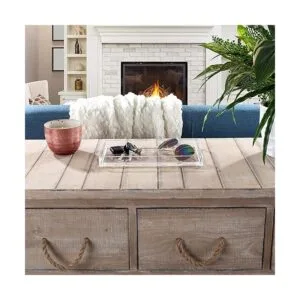 Lavish Home Bandeja de acrílico decorativa rectangular_4