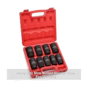 CASOMAN Juego de llaves de impacto de tuerca de eje