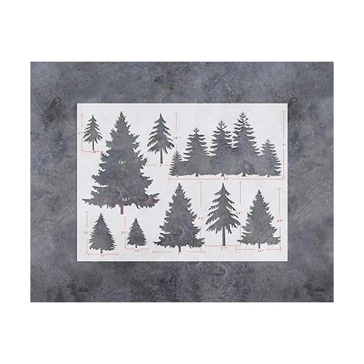 GSS Designs Plantilla de árbol grande 12 x 16 pulgadas_5