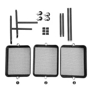 SONGMICS Carrito de metal de 3 niveles carrito de_6