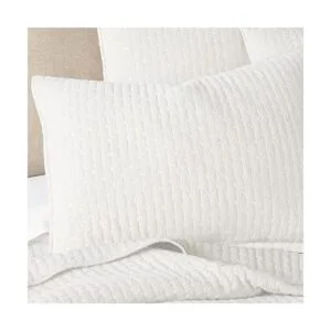 Levtex Home Juego de edredón de punto de cruz de algodón