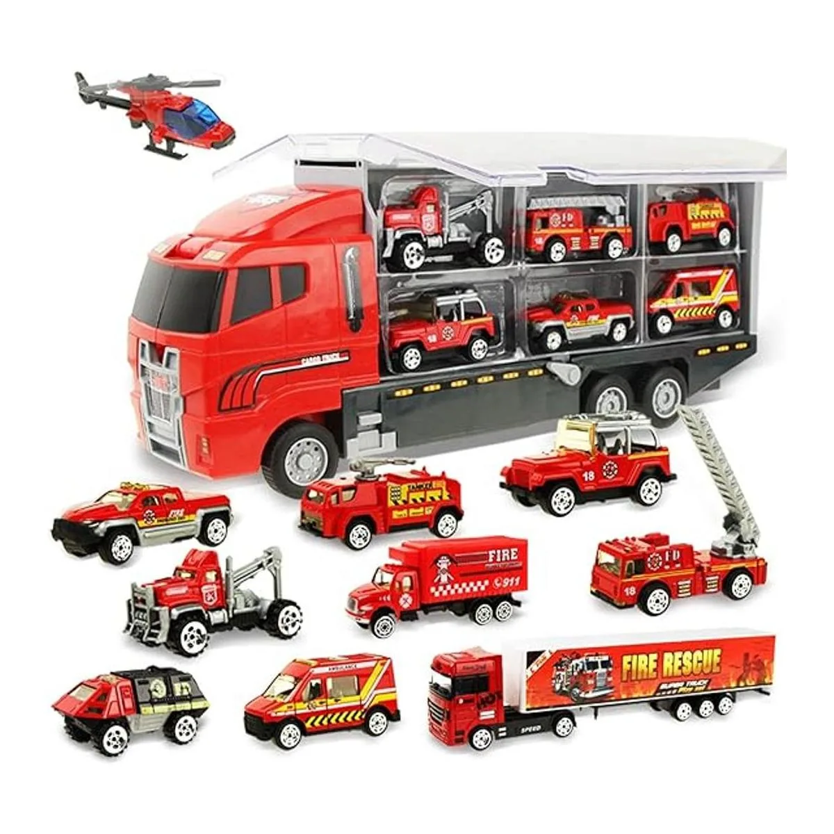 Coolplay Juego de juguetes para camiones de bomberos para_1