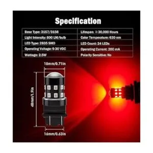 BRISHINE Paquete de 4 bombillas LED superbrillantes 3157_2