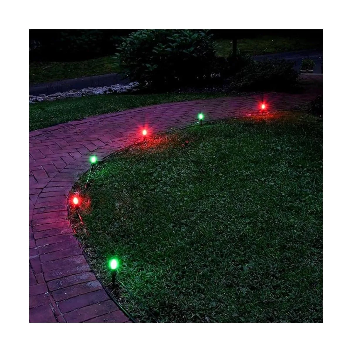 Lumabase Pathway Kit LED C9 color rojo y verde 8 unidades_4