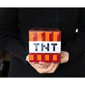 Minecraft TNT Caja de almacenamiento de lata de 4