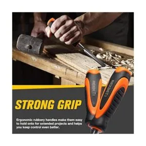 REXBETI Juego de 10 cinceles de madera prémium 6