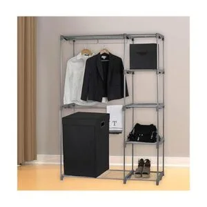 Cesto sencillo para la ropa sucia con tapa._3