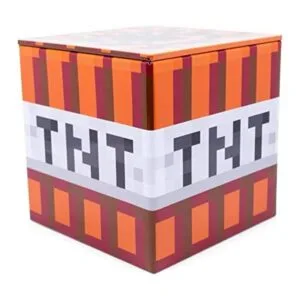 Minecraft TNT Caja de almacenamiento de lata de 4