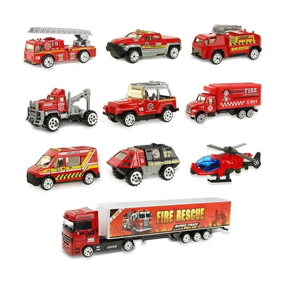 Coolplay Juego de juguetes para camiones de bomberos para_3