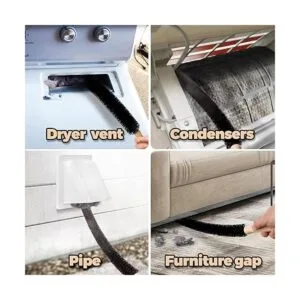 Holikme Kit de limpiador de ventilación de secadora