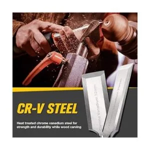 REXBETI Juego de 10 cinceles de madera prémium 6