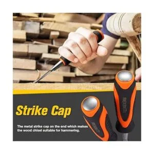 REXBETI Juego de 10 cinceles de madera prémium 6