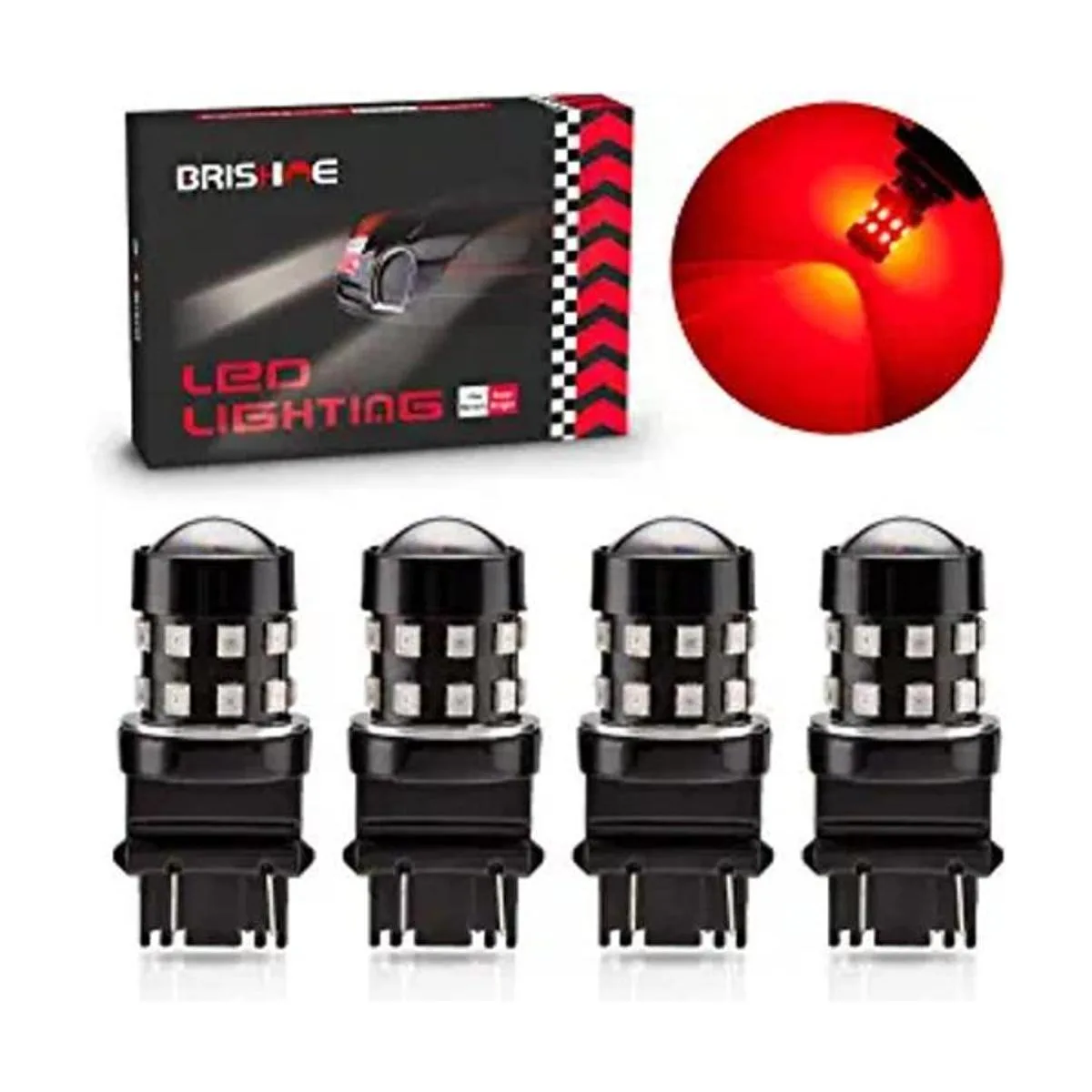 BRISHINE Paquete de 4 bombillas LED superbrillantes 3157_1